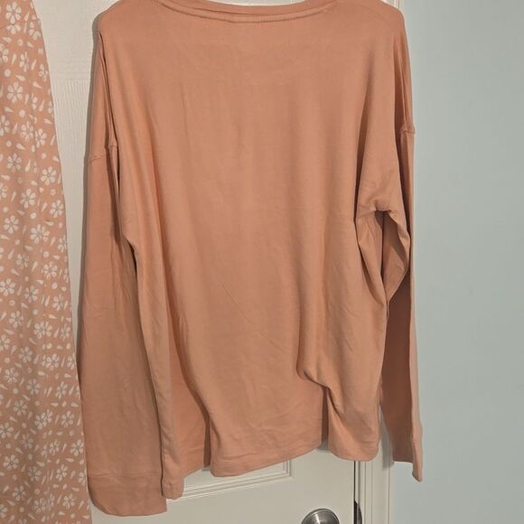 Wonderly Orange Pajama Set Soft Knit Sleepwear - Picture 10 of 10